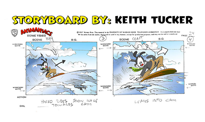 Exemple de storyboard pour le dessin animé Aladin des studio disney
