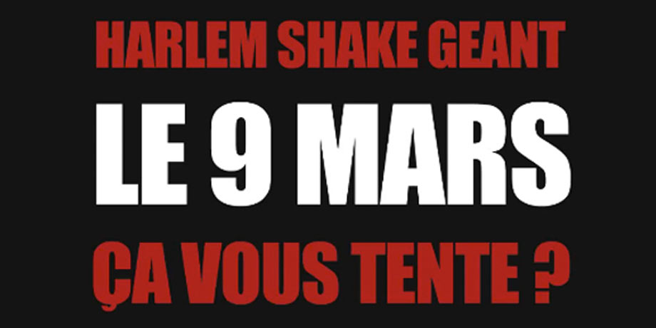 infographie utilisé pour le tuto vidéo realisation d'un harlem shake